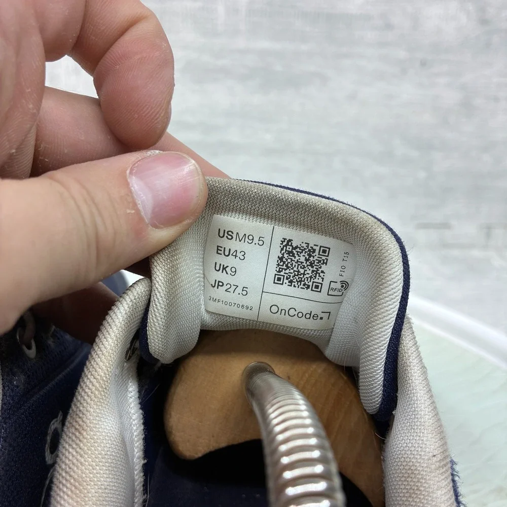 On Cloud 6 Running Shoes Mens 9.5 Blue Mesh CloudTec Sneakers 19.4010